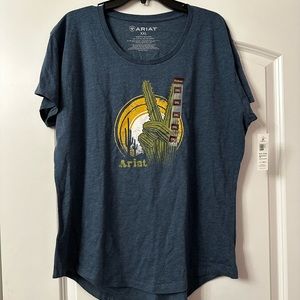 NWT Ariat Cactus Tee